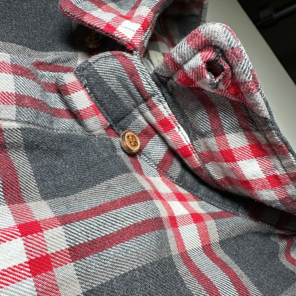 Levi's Made & Crafted Plaid Shirt Concealed Plackets EU Sz 3 US Medium / Large - Picture 8 of 12